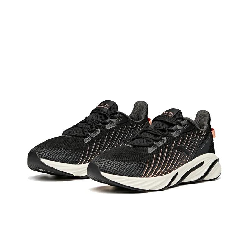 Anta Running Collection Low-Top Running Shoes Women's Black Red White-1