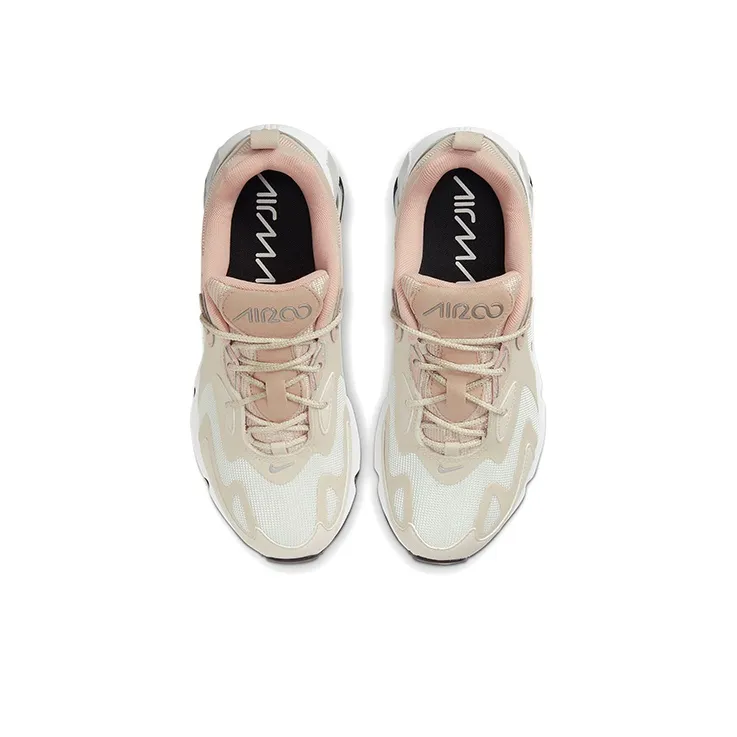 Nike Air Max 200 Cushioned Slip-Resistant Low-Top Running Shoes Women's Light Brown Silver-3