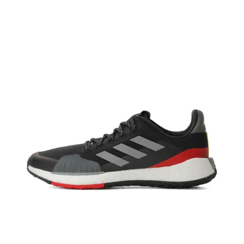 Adidas PulseBOOST Running Shoes Men Low-Top Black/Gray/Red