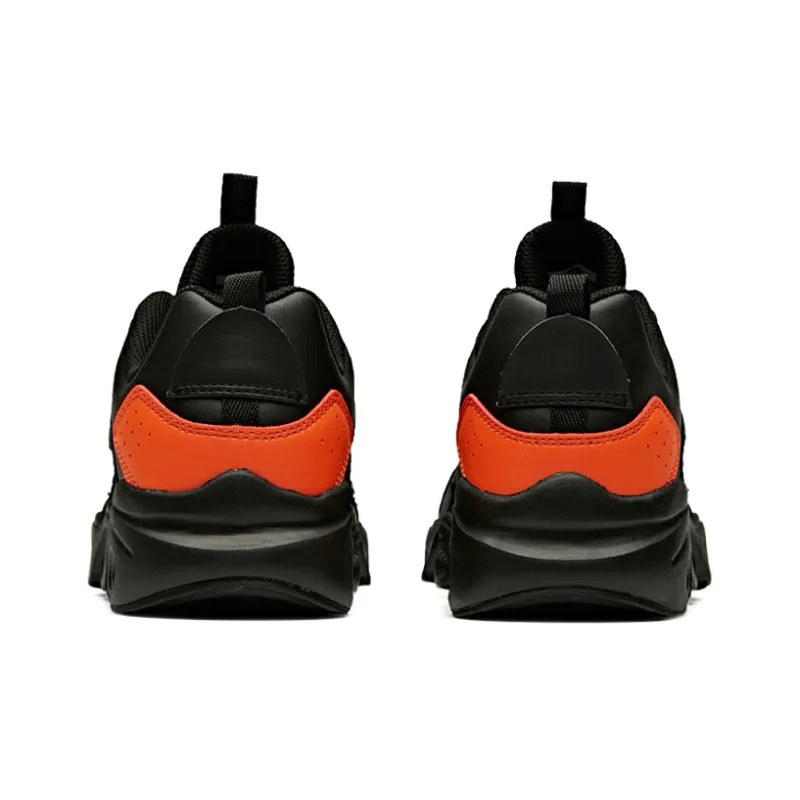 Anta Running Collection Cushioned Slip-Resistant Low-Top Running Shoes Men's Black Red-3