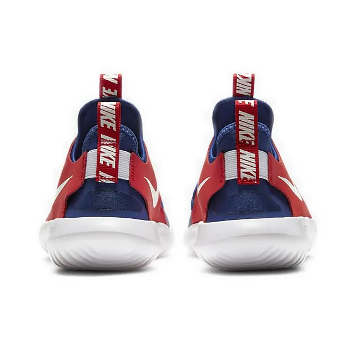 Nike Flex Runner Cushioned Slip-Resistant Low-Top Running Shoes GS Blue Red-3