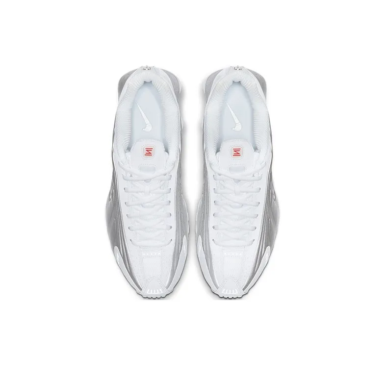 Nike Shox R4 White Metallic Silver-3