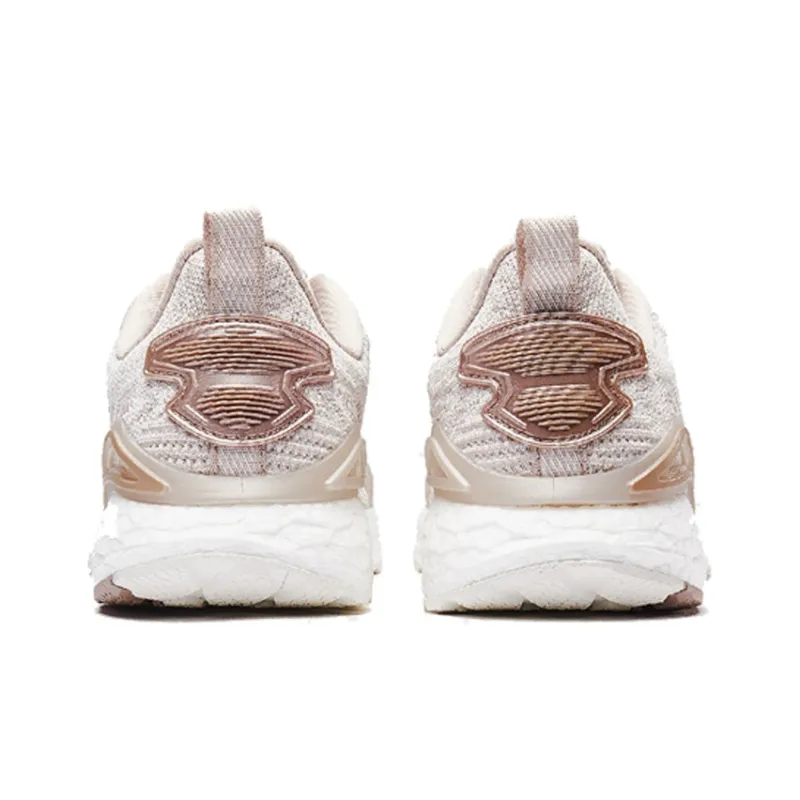 XTEP Dynamic Foam X Technology Wear Resistant Low Top Running Shoes Women's Beige-3