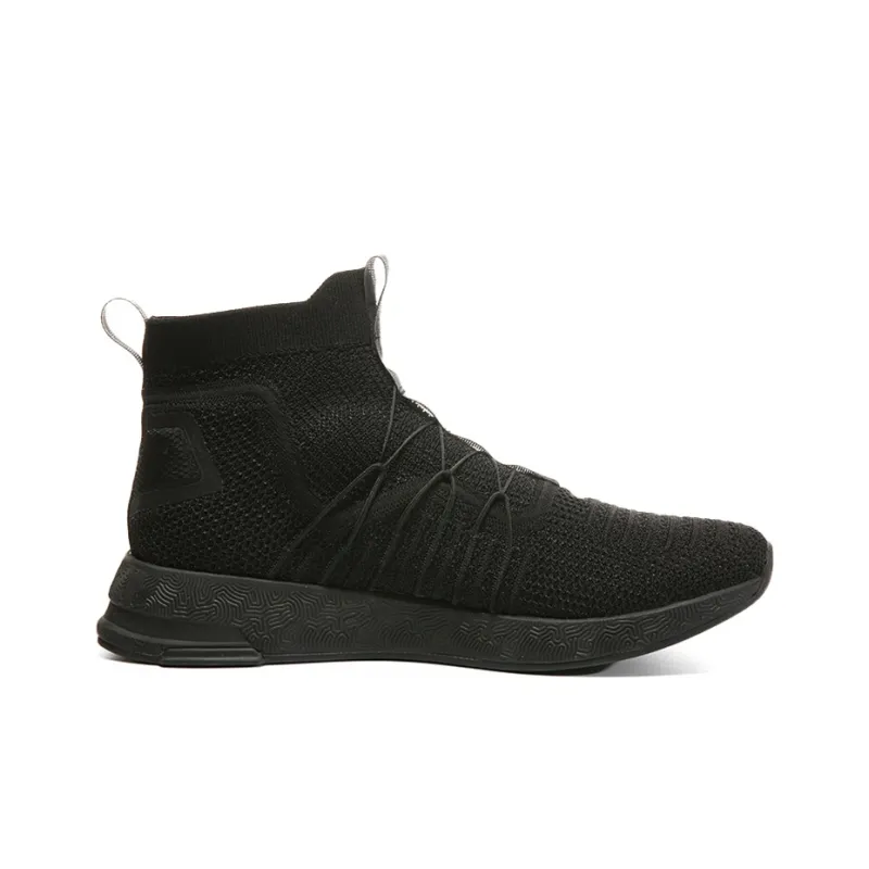 PEAK Taichi Ninja Cushioning Anti Slip And Wear Resistant High Top Running Shoes Men's Black-1