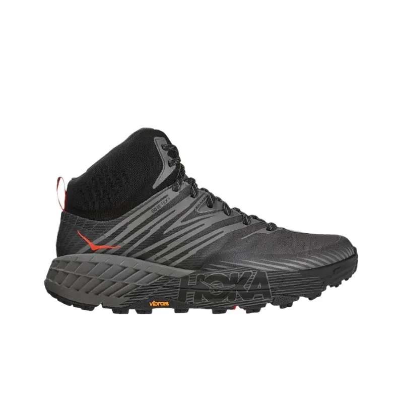HOKA ONE ONE Speedgoat Mid Gore Tex 2 Black Grey Red-1