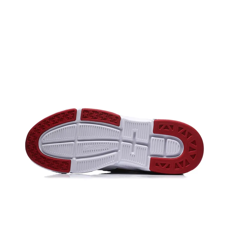 LiNing 001 Running Shoes Men Low Top White/Blue/Red-4