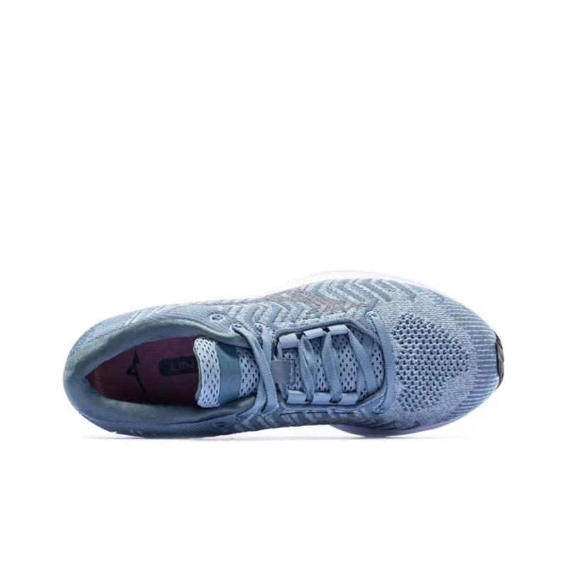 Mizuno Women's Wave Rider Waveknit 3 'Grey Blue' Women's-2