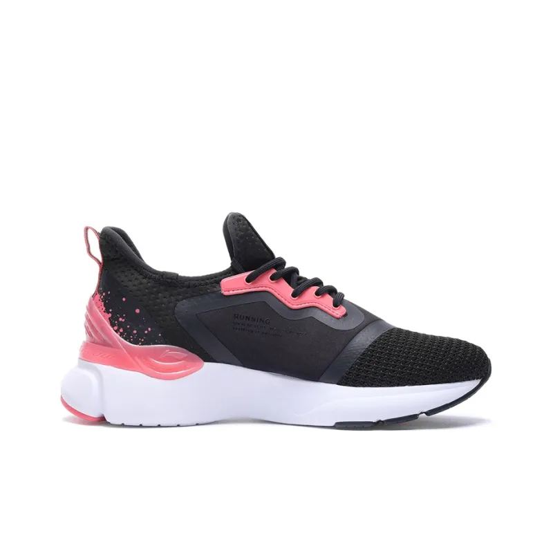 LiNing CrazyRun X Cushioning Low Top Running Shoes Women's Orange Red-1
