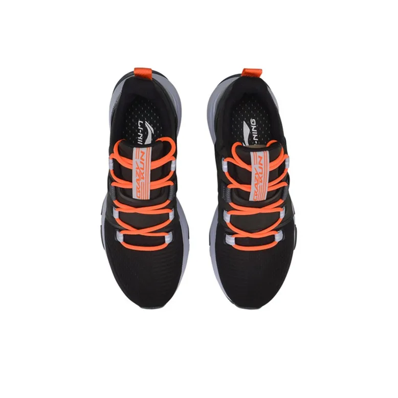 LiNing Crazy Run X Shock Absorbers Rebound Low Top Running Shoes Women's Standard Black-3
