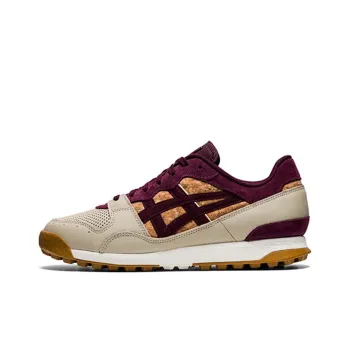 Onitsuka Tiger Horizonia Anti Slip And Wear Resistant Breathable Low Top Running Shoes Unisex Gray Red