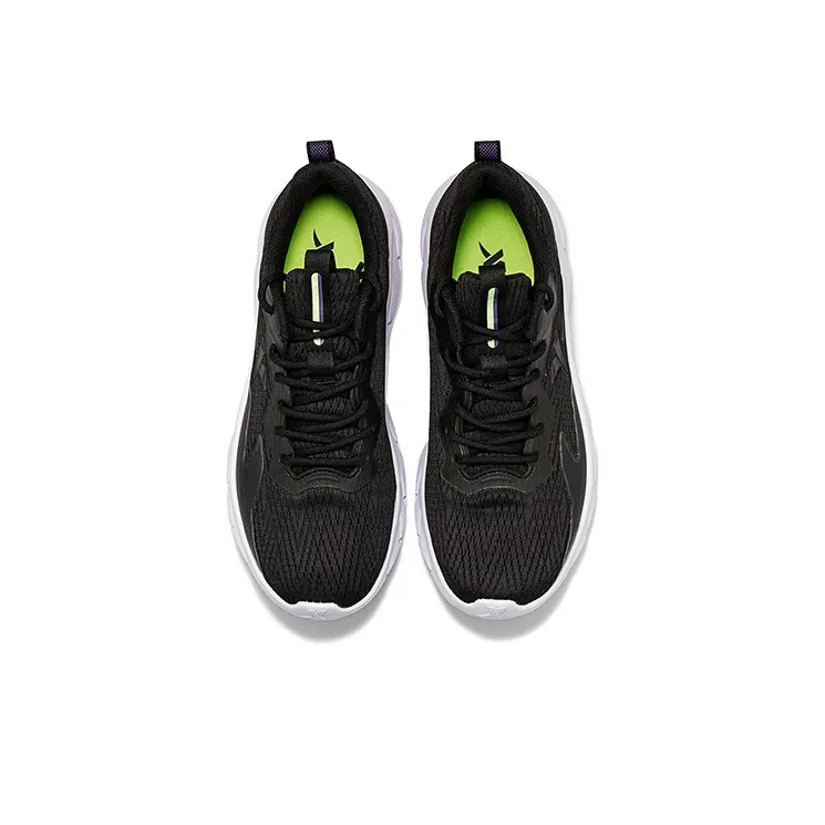 XTEP Cushioned Wear Resistant Lightweight Low Top Running Shoes Men's Black-1