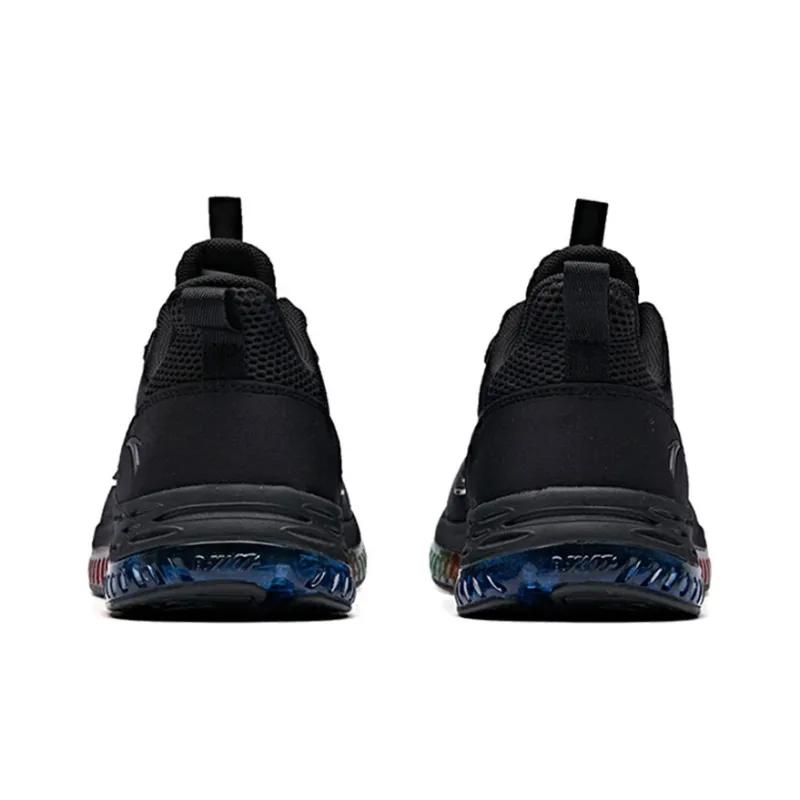 Anta Cushioning Coverage Rebound Low Top Running Shoes Men's Black Red-4