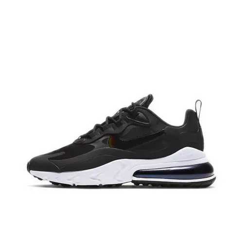 Nike Air Max 270 React Black White Iridescent Women's