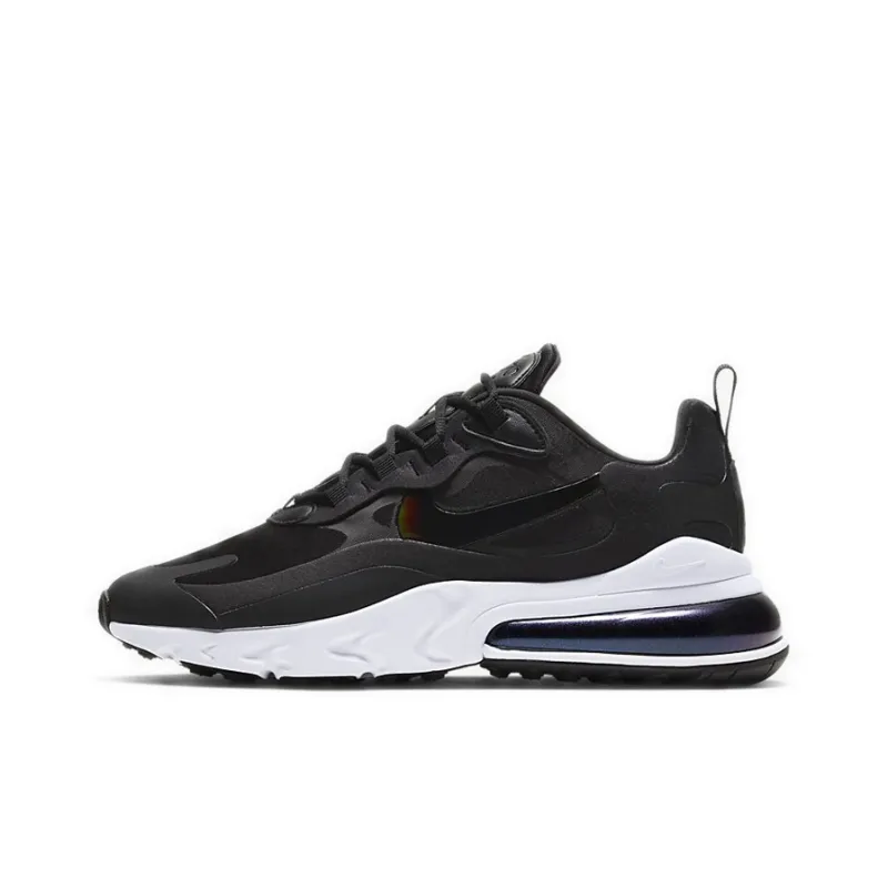 Nike Air Max 270 React Black White Iridescent Women's-0