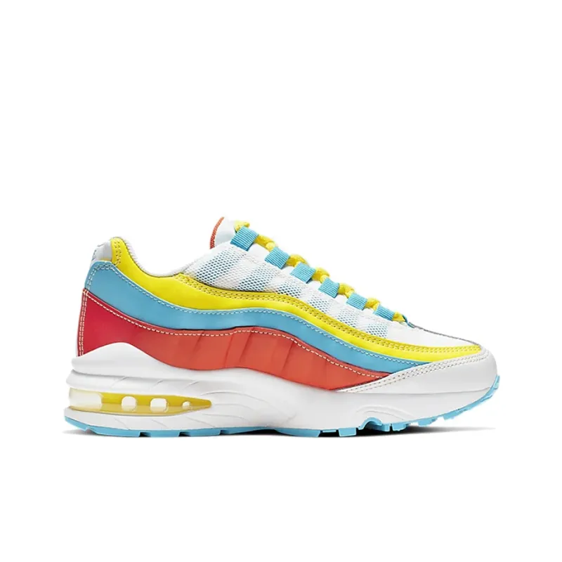 Nike Air Max 95 'White Blue Fury Opti Yellow' GS-1