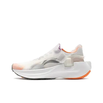 Soulland x LiNing Ranger Cushioned Wear Resistant Lightweight Low Top Running Shoes Men's White Orange