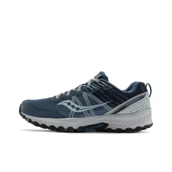 Saucony Excursion Anti-Slip And Wear-Resistant Lightweight Support Low-Top Trail Running Running Shoes Men's Blue Gray