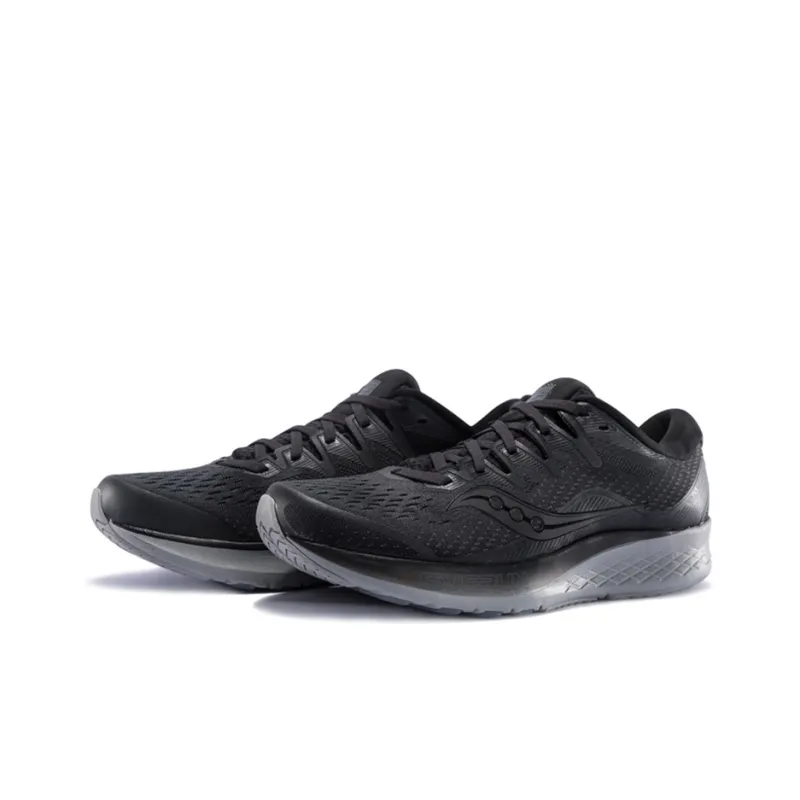 Saucony Triumph 17 Cushioning Lightweight Wear-Resistant Slip-Resistant Low-Top Running Shoes Women's Black Gray-2