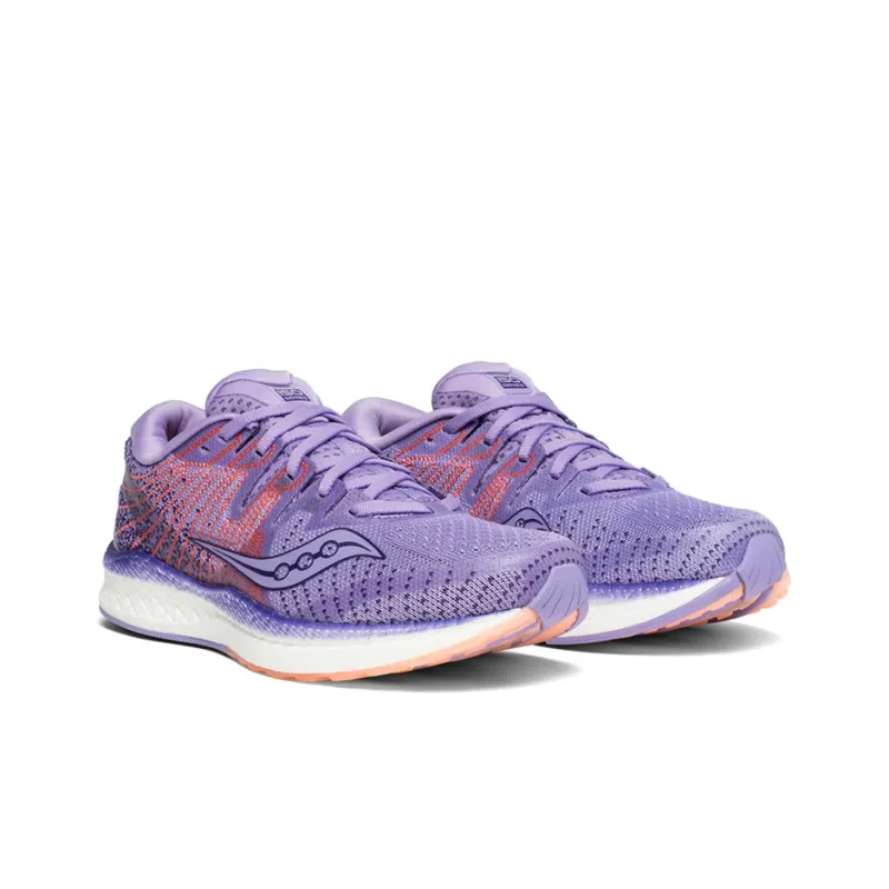Saucony Liberty ISO 2 Cushioning Lightweight Slip-Resistant Support Low-Top Running Shoes Women's Light Orchid Purple-2