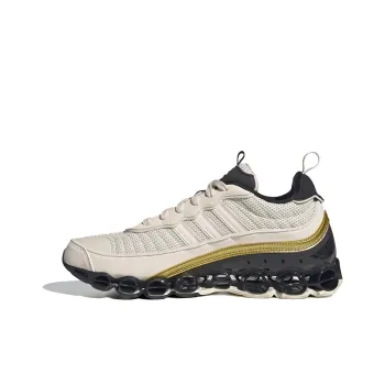 Adidas Originals Microbounce T1 Breathable Low-Top Running Shoes Men's Ecru