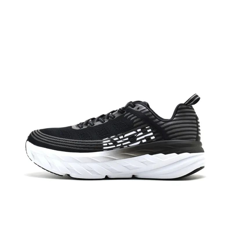 HOKA ONE ONE Bondi 6 Black White-0