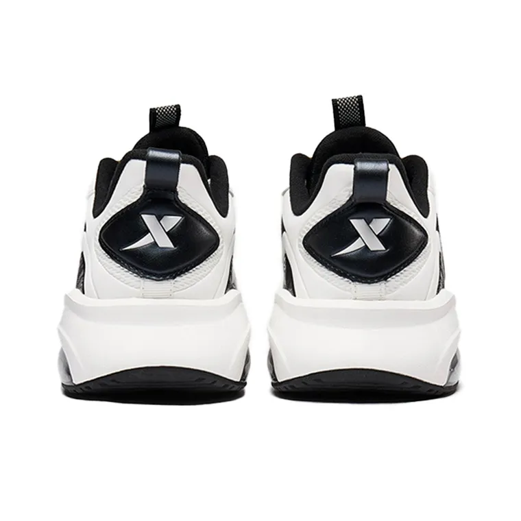 XTEP Lightweight And Wear resistant Running Shoes Men's Black White Air Cushion-2