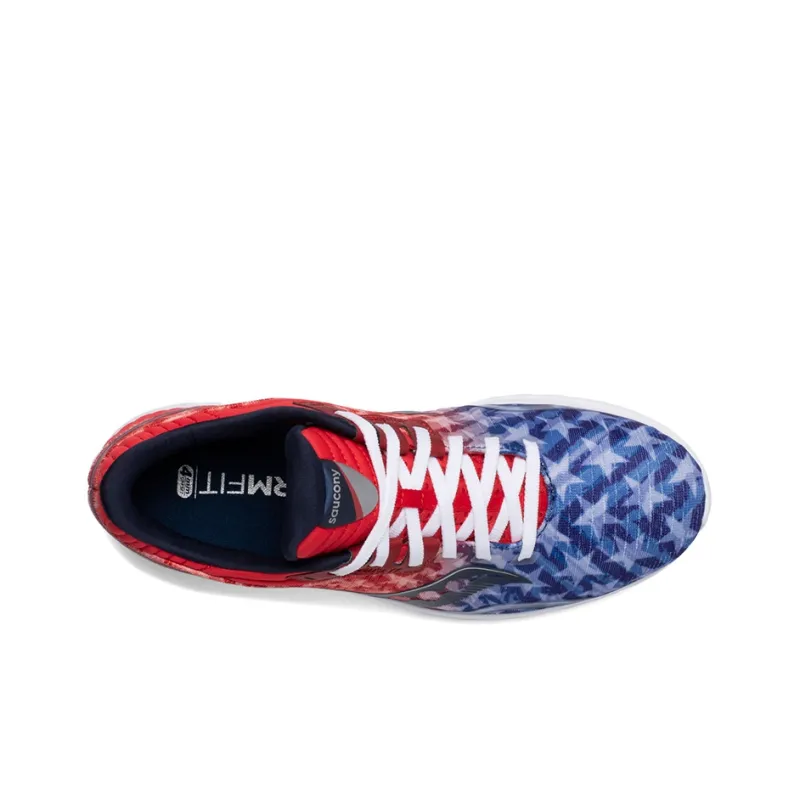 Saucony Kinvara Elite 11 Low-Top Running Shoes Men's Red Blue-3
