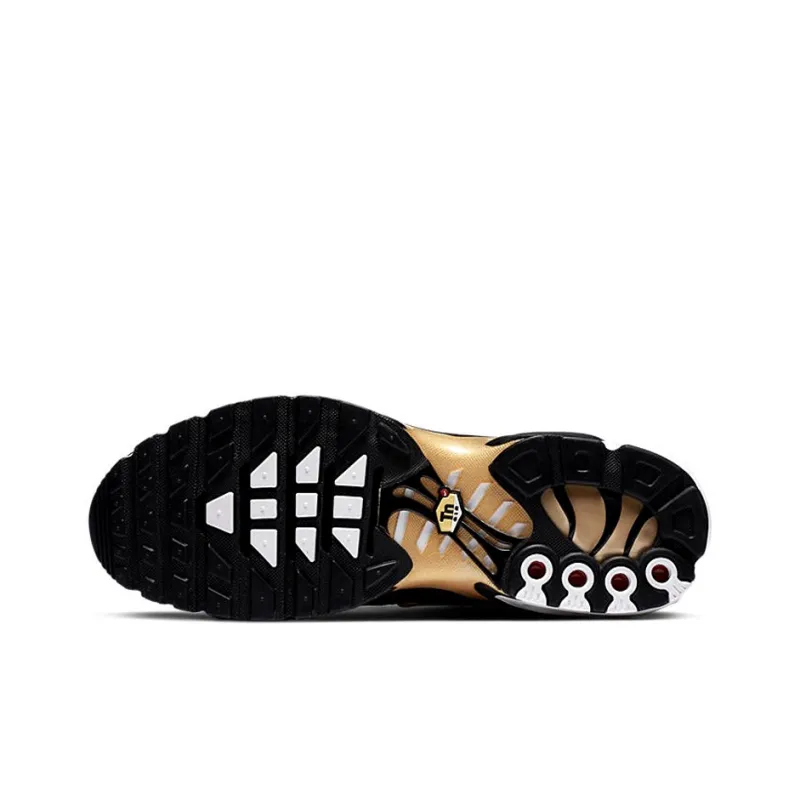 Nike Air Max Plus White Black Metallic Gold-5