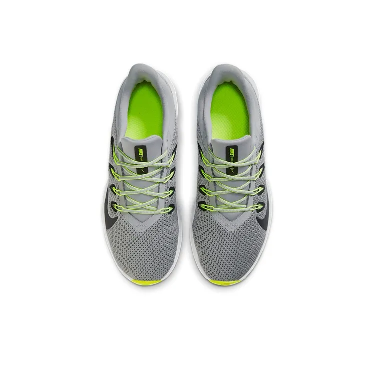 Nike Quest 2 Cushioned Anti-Slip And Wear-Resistant Lightweight Low-Top Marathon Running Shoes Unisex Gray Black Green-3