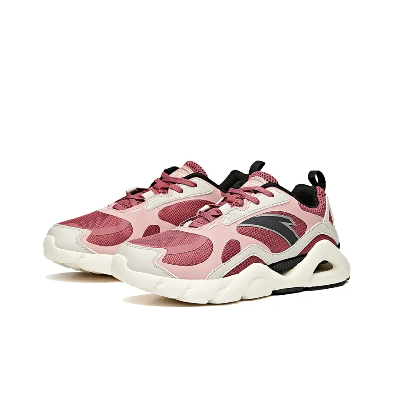Anta Running Collection Low Top Running Shoes Women's Red Pink White-1