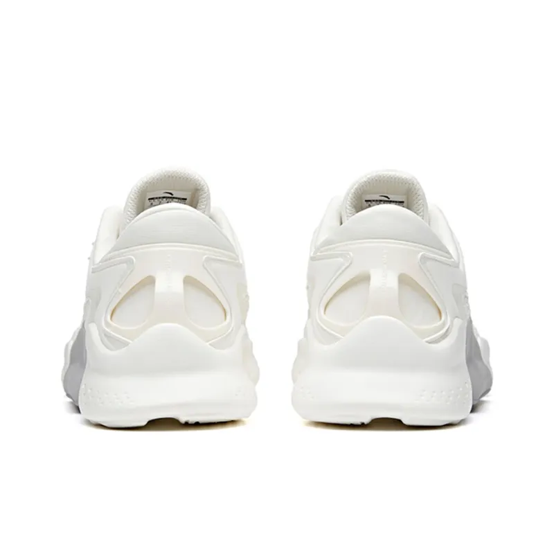 Anta Cushioning Abrasion Resistant Lightweight Low Top Running Shoes Men's White-3