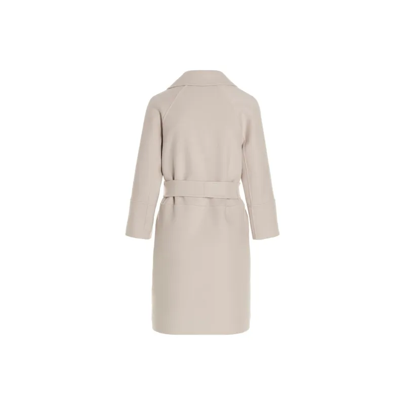 MaxMara Arona Belted Long-Sleeved Coat-1