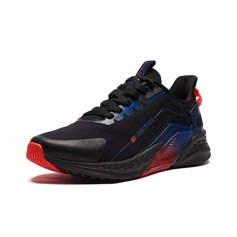 361° Rain Screen Technology Slip Resistant Water Resistant Lightweight Low Top Running Shoes Men's Black Red-2