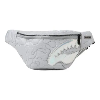 SPRAYGROUND Quilted Polyester Shoulder Bag Regular Unisex Silver