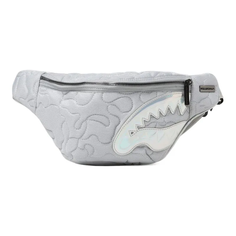 SPRAYGROUND Quilted Polyester Shoulder Bag Regular Unisex Silver-0