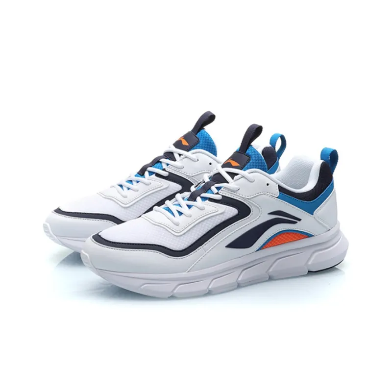 LiNing Anti Slip Wear Resistant Low Top Running Shoes Men's Dark Pea Blue-2