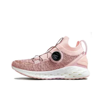 Anta NASA Collaboration Cushioning Anti Slip And Wear Resistant Rebound Low Top Running Shoes Women's Pink