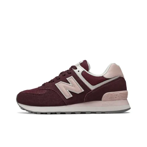 New Balance NB 574 Running Shoes Women's Low-Top Burgundy