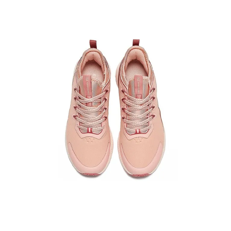 361° Rain Screen Q-Bounce Rain Screen Abrasion-Resistant Low-Top Running Shoes Women's Pink-1