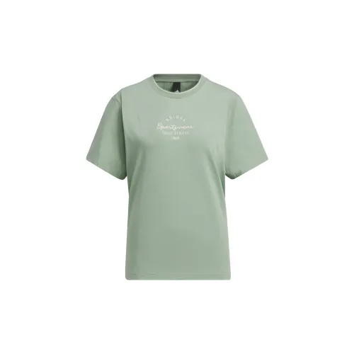 Adidas T-Shirts Women's Dusty Green