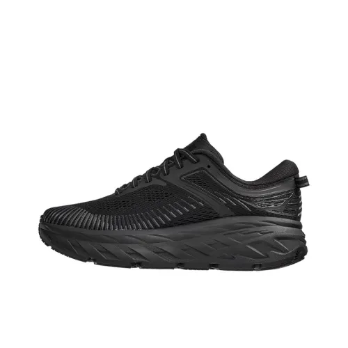 HOKA ONE ONE Bondi 7 Running Shoes Men Low-Top Black