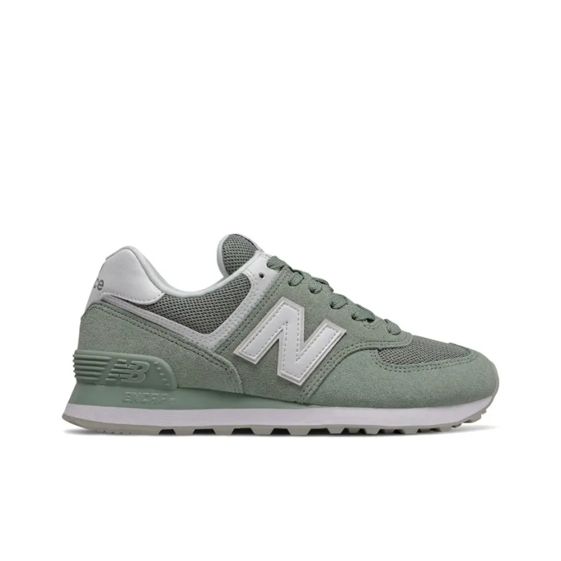 New Balance NB 574 Low Top Marathon Running Shoes Women's Light Green-1