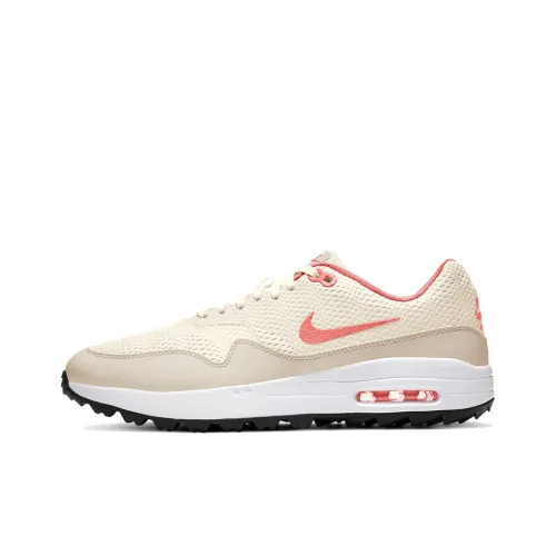 Nike Air Max 1 Running Shoes Men Low-Top Pink/White