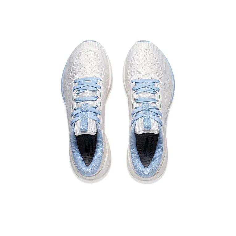 LiNing Wave V2 Cushioning, Slip Resistant, Abrasion Resistant, Rebound Low Top Running Shoes Women's Mist White-2