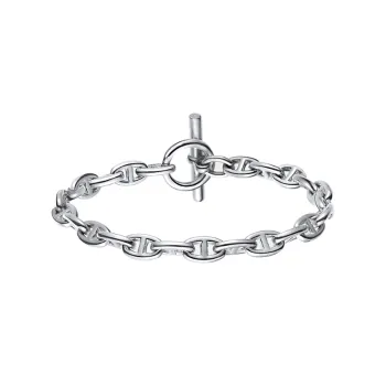 HERMES 925 Sterling Silver Bracelets Women's Silver