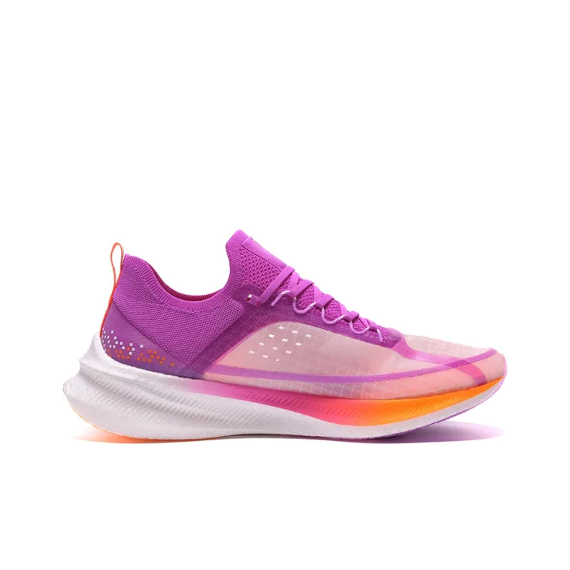 LiNing Feidian Challenger Low Top Running Shoes Men's Purple White-1