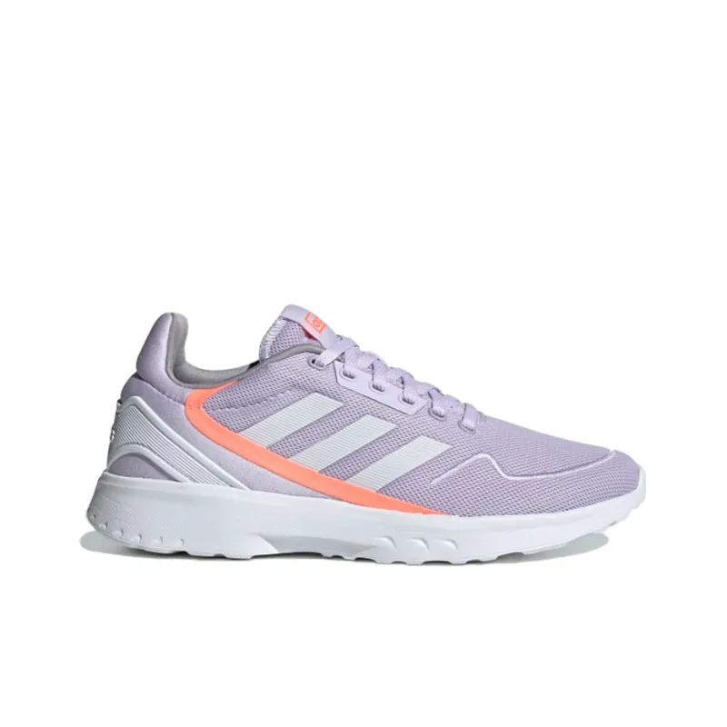 Adidas Slip-Resistant Low-Top Running Shoes Women's Purple Pink White-1