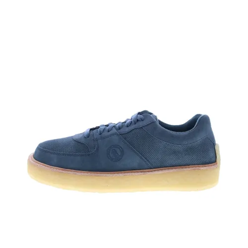 Clarks Skateboard Shoes Men Low-Top Blue