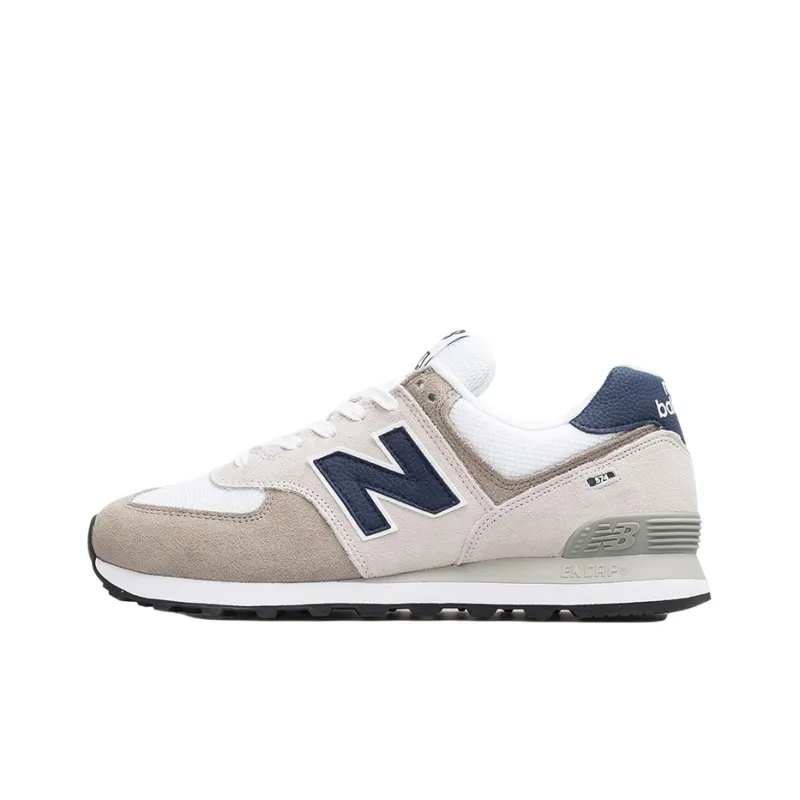 New Balance 574 Grey White Navy-0