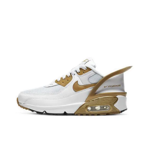 Nike Air Max 90 Flyease White Gold GS